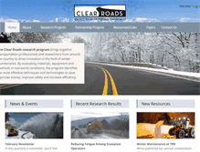 Tablet Screenshot of clearroads.org